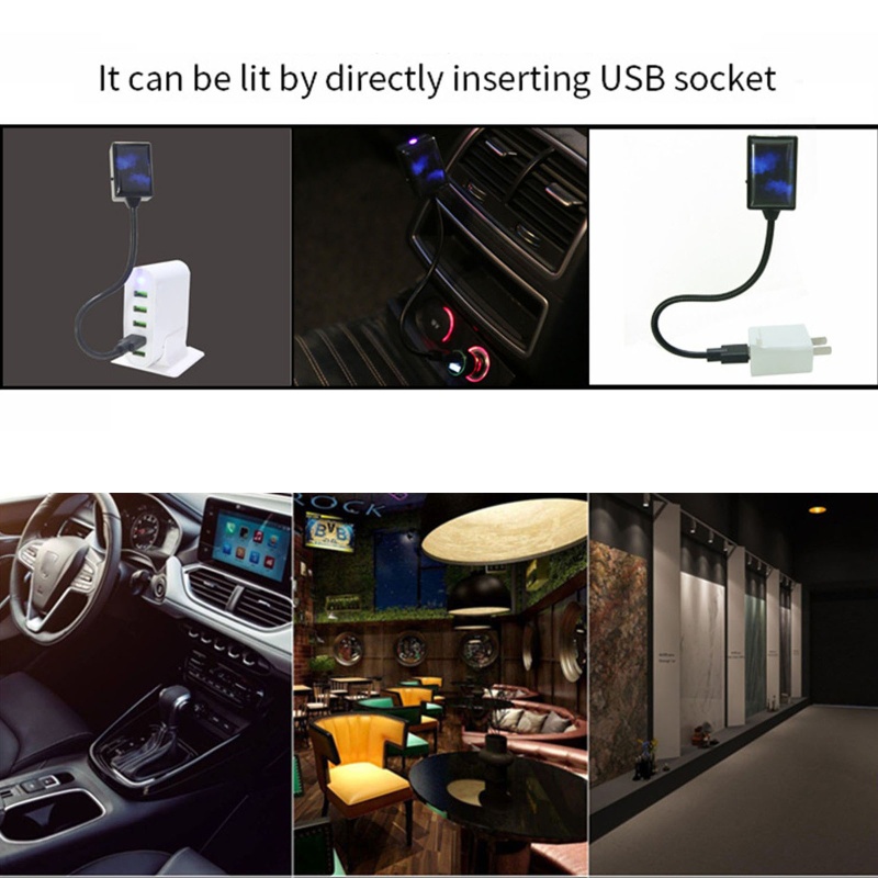 Đèn Chiếu Tự Động Nhiều Màu Sắc Cổng USB