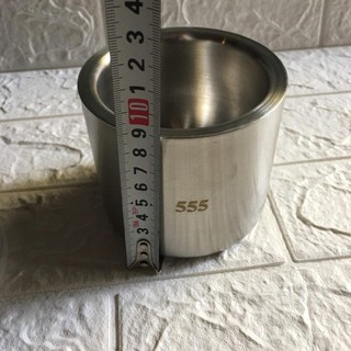 Bộ cối, chày inox 304. nặng 1.3kg. dung tích 450ml. chày dài 15cm. lòng cối cao 6cm. chiều cao của cối 9cm