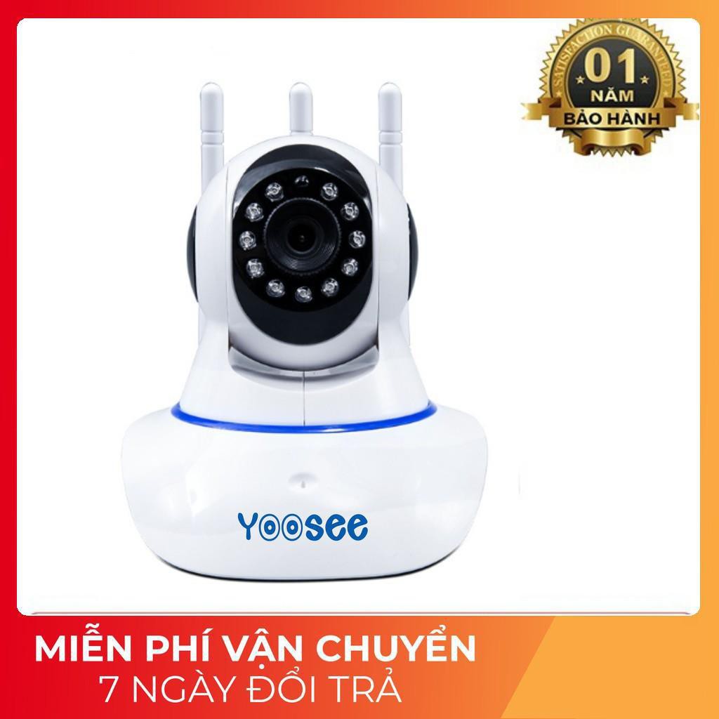 camera wifi Yoosee HD720P, camera wifi 3 anten siêu nét 2020 hỗ trợ thẻ nhớ