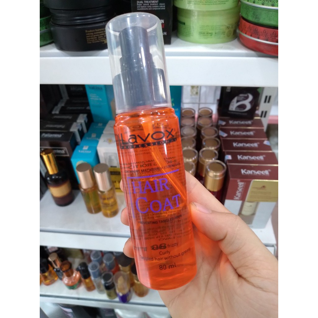 Lavox Hair Coating Containing Macadamia Essence Oil 80ml -dầu dưỡng tóc