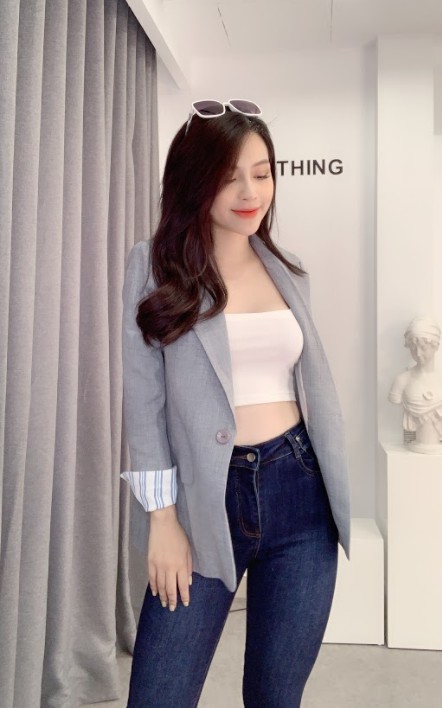 Áo quây linbi màu trắng freesize 42-55kg, thun hai dây basic phong cách trẻ trung A2018 | BigBuy360 - bigbuy360.vn