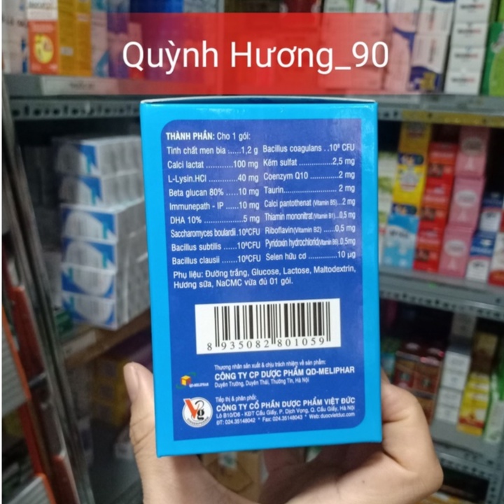 Cốm vi sinh BIOACIMIN GOLD hộp 30 gói giúp bé ăn ngon,tiêu hóa khỏe