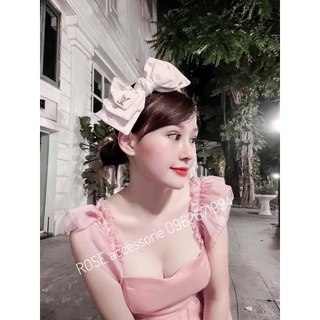 BỜM TÓC NƠ LỤA CÀI LỆCH NHIỀU MẪU