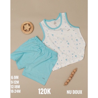 Bộ quần áo ba lỗ nous size 6-9m đến 18-24m