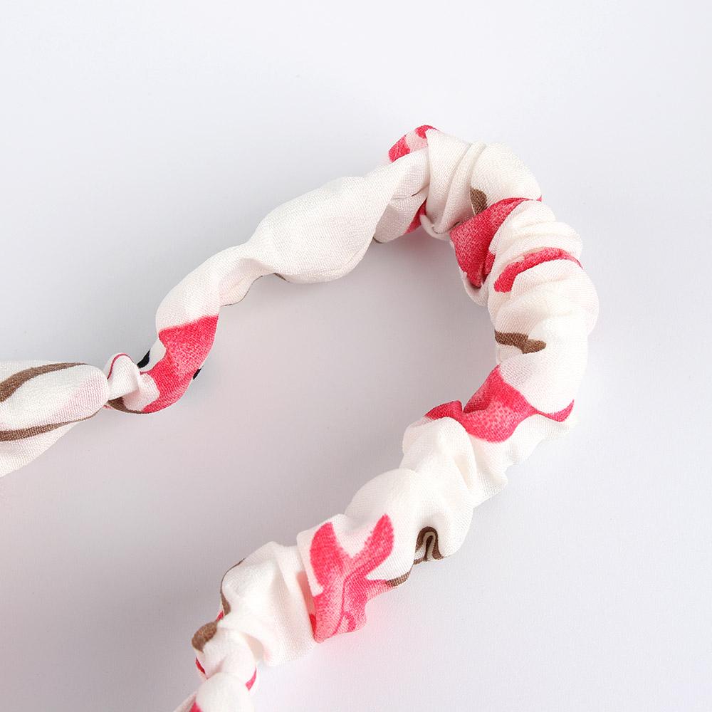 Băng Đô Turban Bản Rộng In Họa Tiết Chim Hồng Hạc Thời Trang Xuân Hè Cho Bé Gái