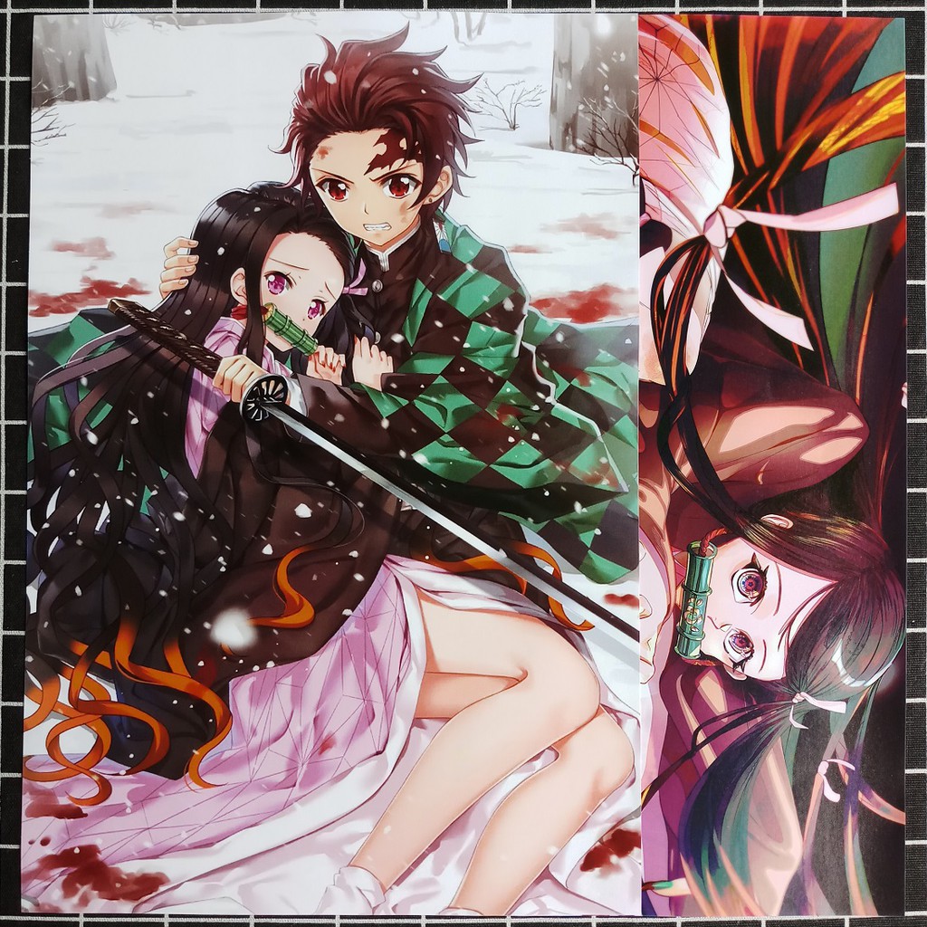 Poster Anime Kimetsu no Yaiba (8 Tờ)