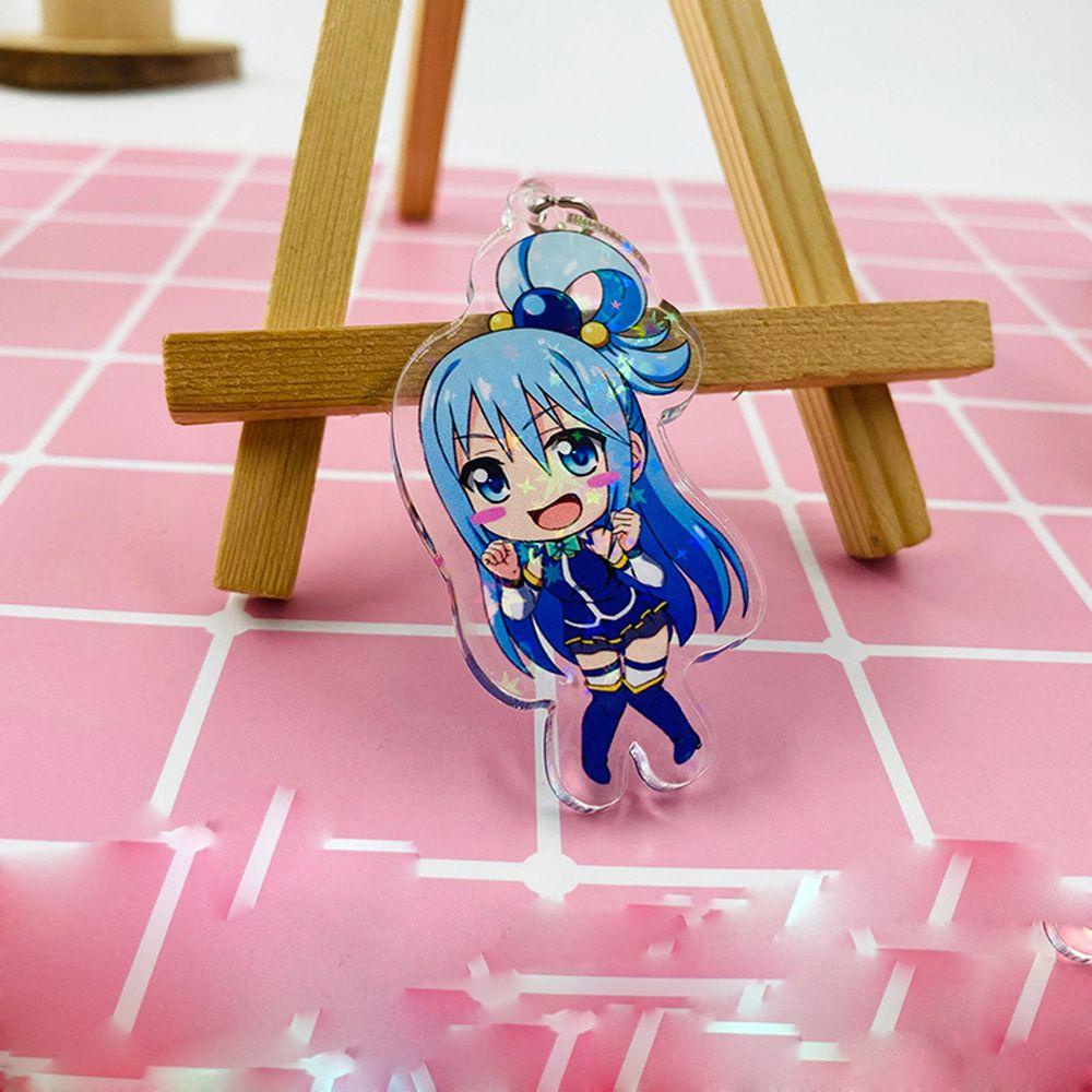 Móc Khóa Hai Mặt Bằng Acrylic Hình Nhân Vật Anime Dễ Thương