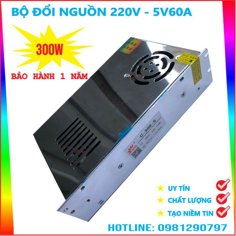 Nguồn 5V 60A có quạt