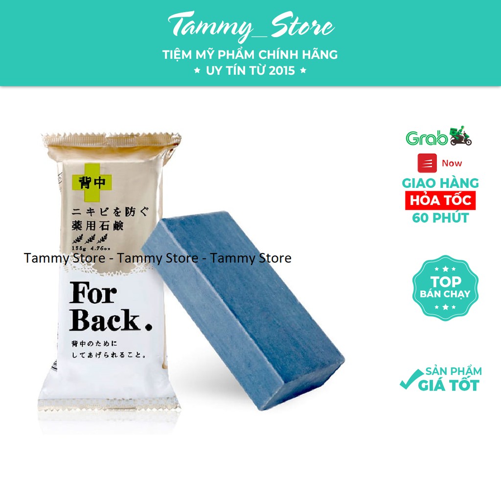 Xà phòng chữa mụn lưng For Back Medicated Soap Pelican của Nhật 135gr