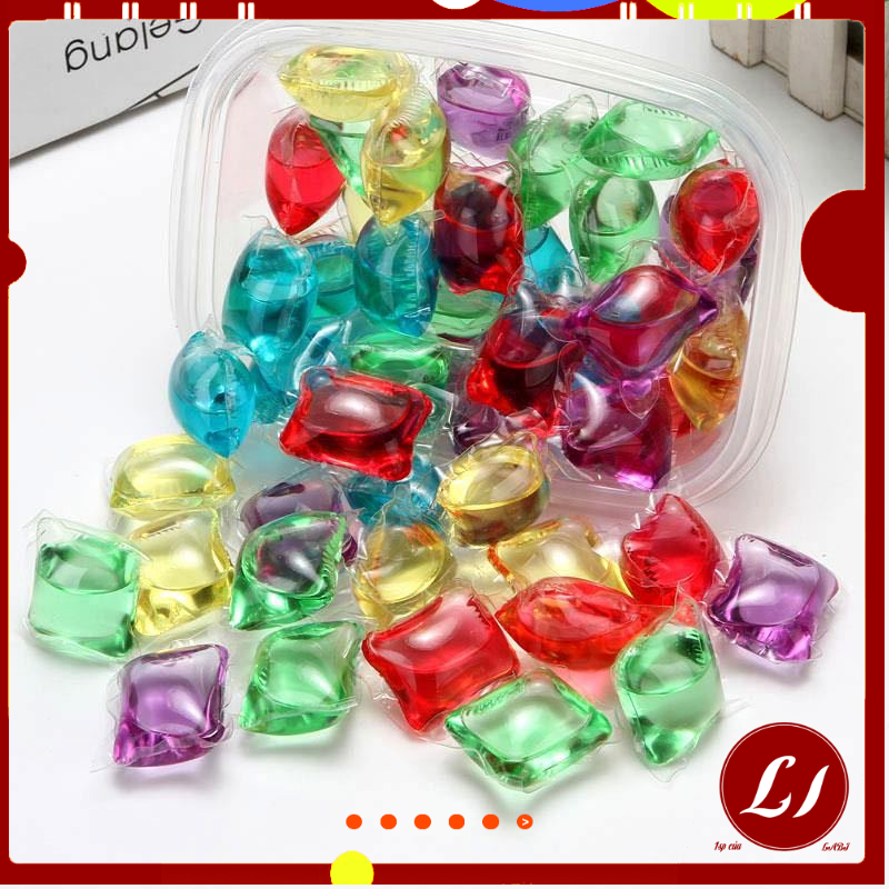 Hộp 30 VIÊN GIẶT XẢ QUẦN ÁO 3IN1 tự tan sử dụng tiện lợi, dễ dàng - labi