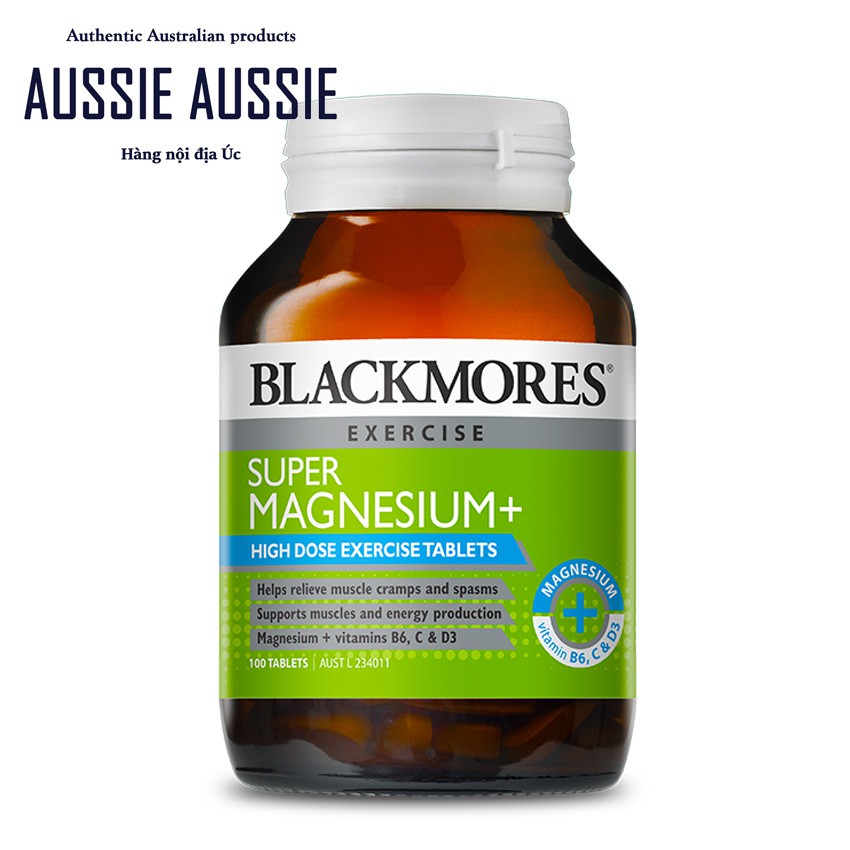 Viên magie Blackmores Super Magnesium 100 viên