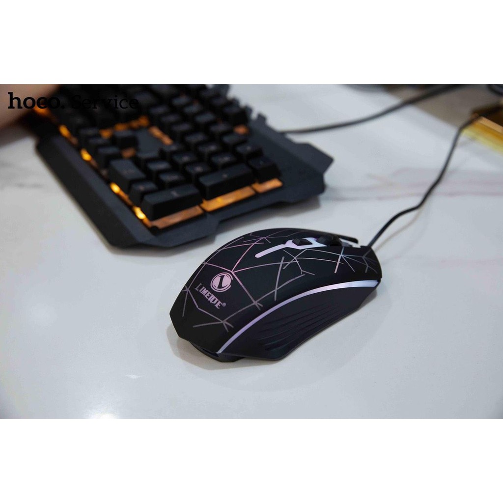 Bàn Phím Kèm Chuột Gaming Hoco Di16 LED RGB - Bảo hành 12 tháng