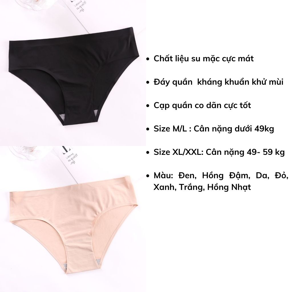 Quần lót nữ đúc su thun lạnh không đường may mềm mịn mặc cực mát tôn dáng đẹp và gợi cảm JOCOSI L713