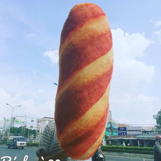 GẤU BÔNG HÌNH BÁNH MÌ [0.9 MÉT] GỐI BÁNH MÌ SIZE LỚN GIÁ RẺ