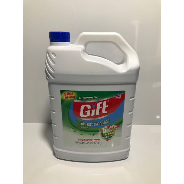 Nước tẩy GIFT can 4L , chuyên tẩy bồn cầu , nhà vệ sinh , nhà nghỉ , khách sạn