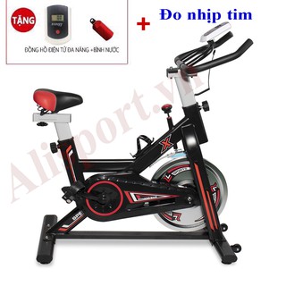 Xe Đạp Tập Thể Dục Tại Nhà SEJAN GH-709 Cao Cấp Có Cảm Biến Đo Nhịp Tim Tặng Kèm Bình Nước