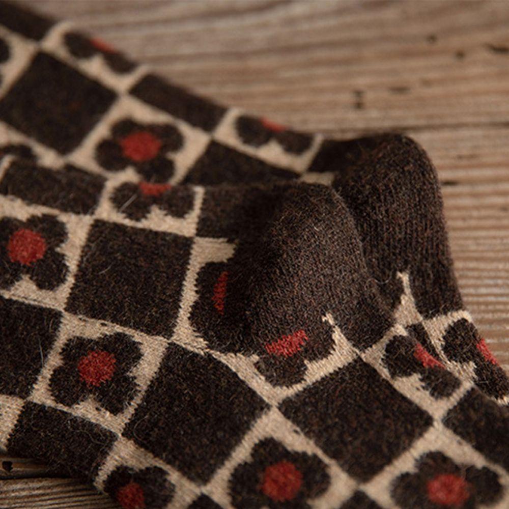 MOCHO Đôi Vớ Họa Tiết Nấm Và Hoa Thời Trang Dễ Thương Cho Nữ