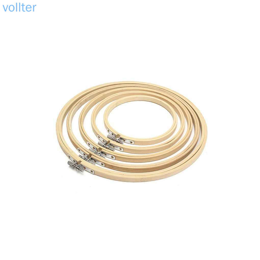 Khung Thêu Tròn Chất Liệu Gỗ Tre 17cm Tiện Dụng