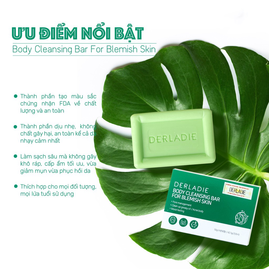 Xà Phòng Derladie Body Cleansing Giảm Mụn Cơ Thể 50 gram