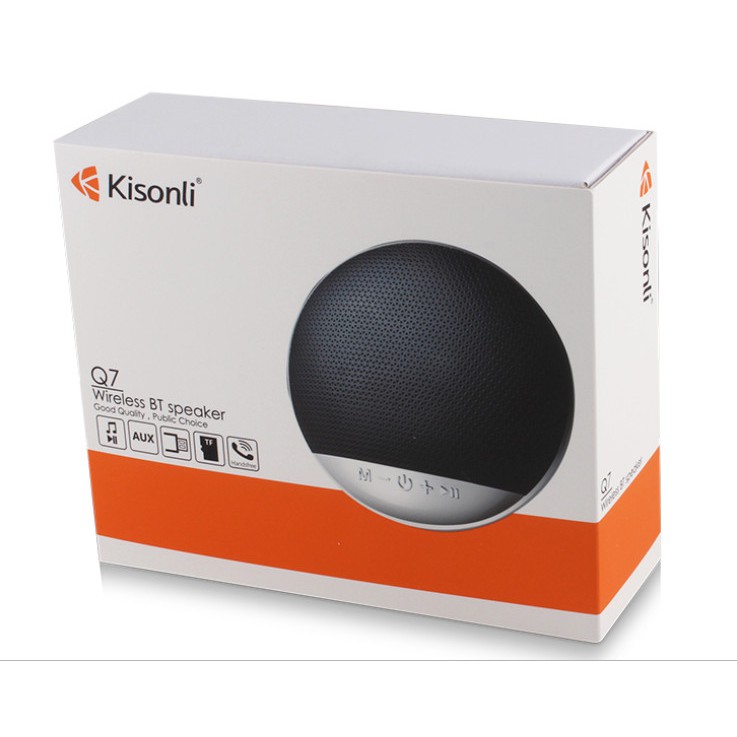 Loa bluetooth Kisonli - Q7 chính hãng - Bluetooth 5.0 thiết kế hiện đại, chân đỡ có thể tháo lắp được