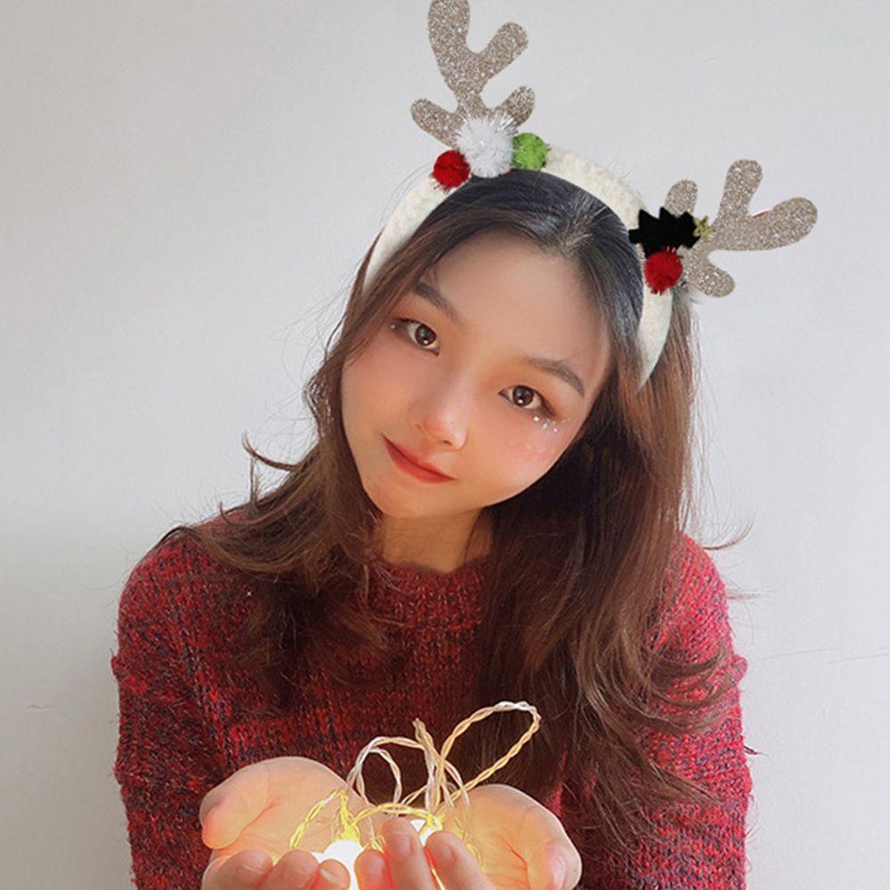 Băng Đô Cài Tóc Hình Tuần Lộc Giáng Sinh Ngọt Ngào Cho Nữ