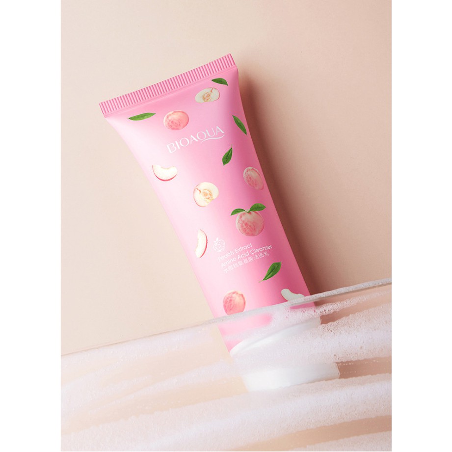 Sữa Rữa Mặt ĐÀO TƯƠI 🍑 72653 BIOAQUA PEACHEXTRACT 100ml Dưỡng Ẩm Cho Da Auth Nội Địa | BigBuy360 - bigbuy360.vn