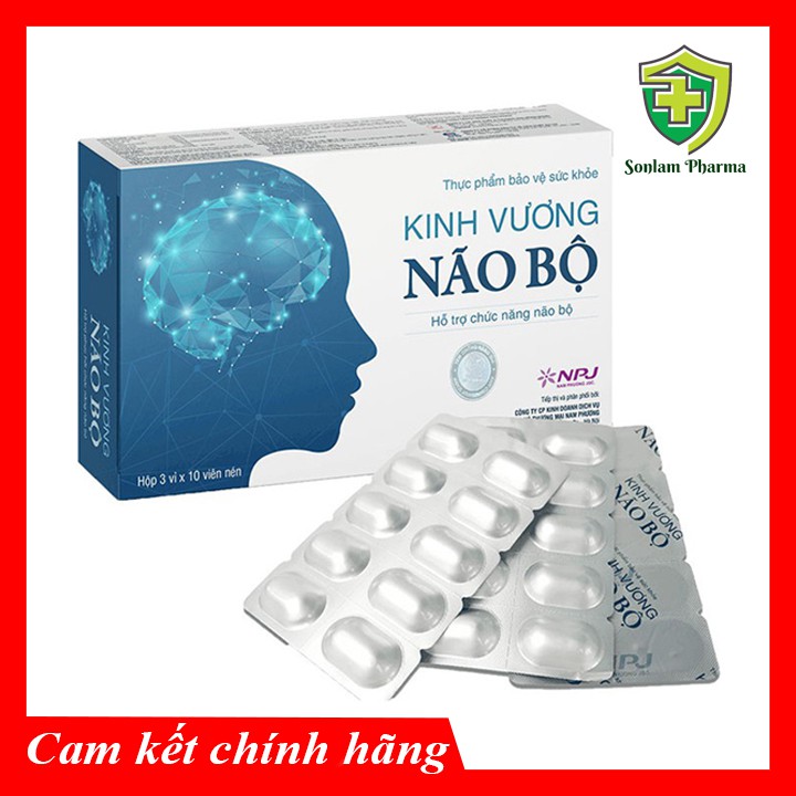 Kinh Vương Não Bộ - Giúp Hoạt Huyết Thông Mạch Tăng Cường Tuần Hoàn Não Hộp 30 Viên