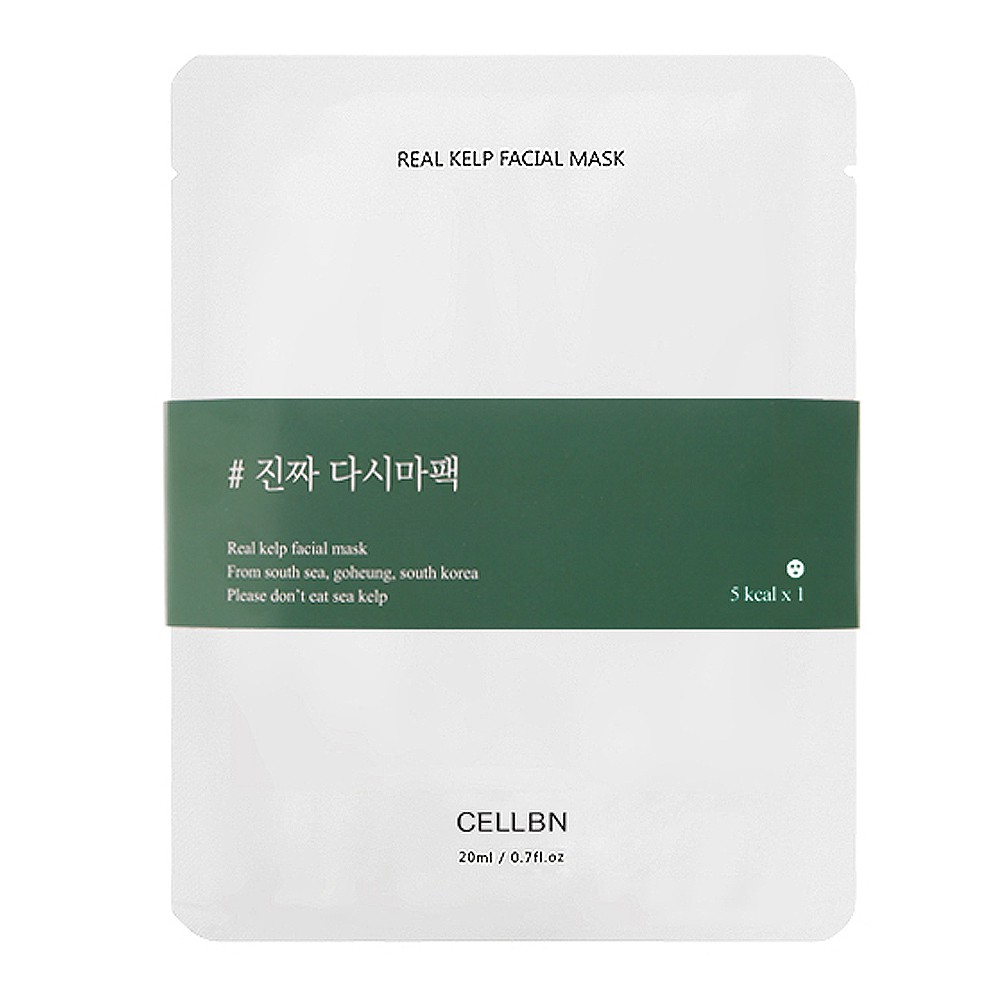 Mặt nạ rong biển tươi Cellbn Cellxv Real Kelp Facial Mask Hàn Quốc 20ml