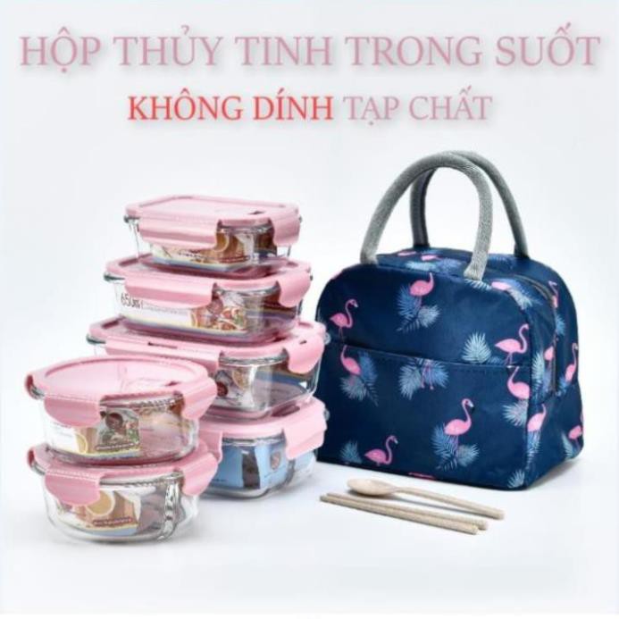 Hộp đựng cơm thủy tinh , thố đựng thực phẩm cao cấp CHIA NGĂN , Bộ hộp cơm văn phòng (bán buôn - bán lẻ)