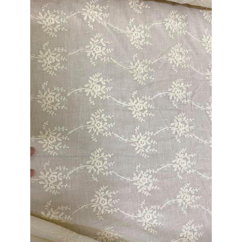 Vải thô thêu xuất dư