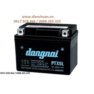 Ắc quy xe máy Đồng Nai 12V 3,5Ah PTX5L