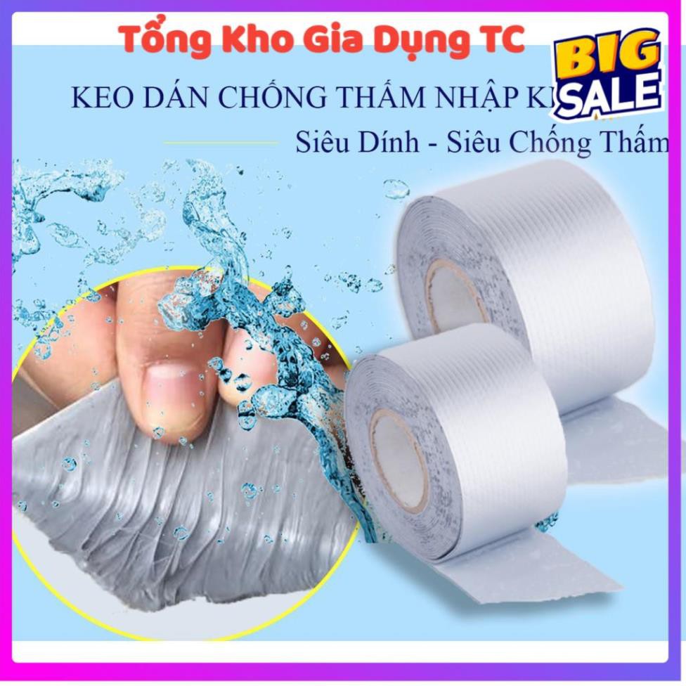 BĂNG KEO CHỐNG THẤM NHẬT BẢN CHUYÊN DỤNG WATERPROOF BỀN BỈ VỚI THỜI GIAN