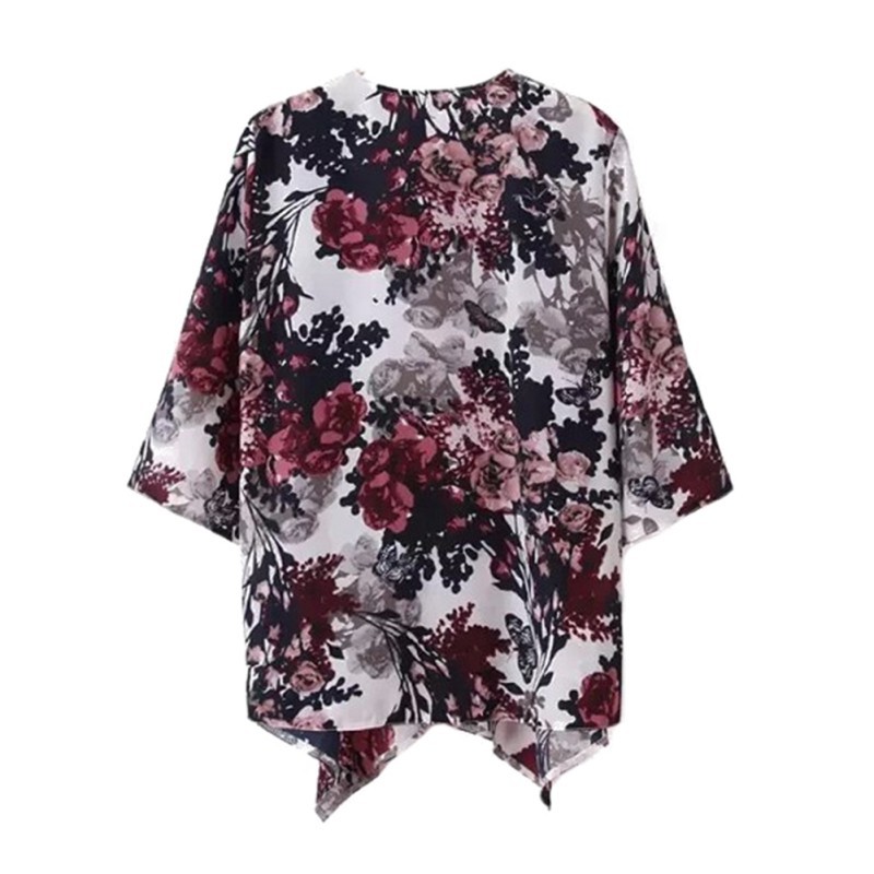 [Baywellfashion]Áo khoác Cardigan hoạ tiết hoa thời trang xuân hè