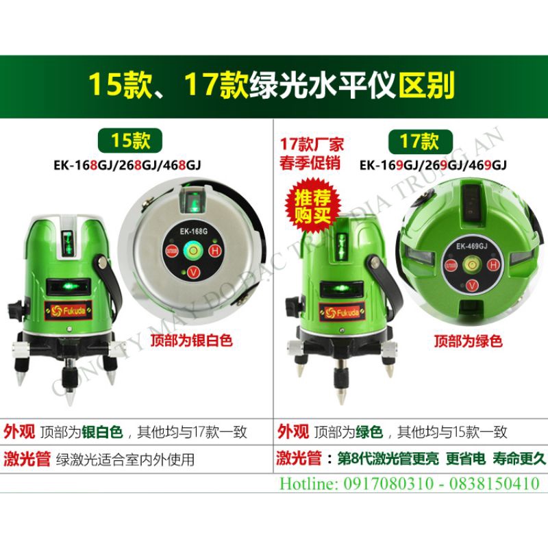 Máy bắn cốt laser tia xanh dùng ngoài trời Fukuda EK-469G
