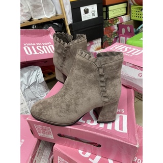 Giày bốt dusto da lộn sz 37