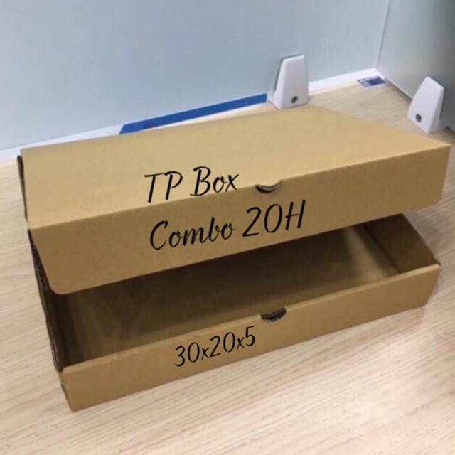 Hộp giấy carton nắp gài size 30x20x5 combo 20 hộp