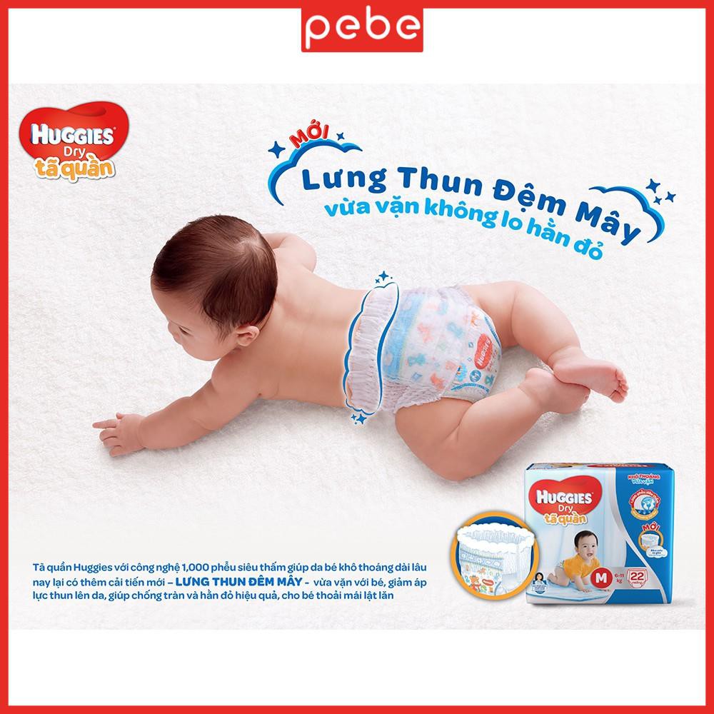 Tã dán, bỉm Huggies M74/L68/XL62/XXL56 đệm mây mới co dãn 4 chiều