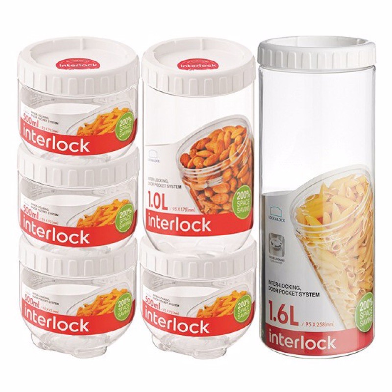 Bộ 6 Hộp Bảo Quản Lock&Lock Interlock | BigBuy360 - bigbuy360.vn