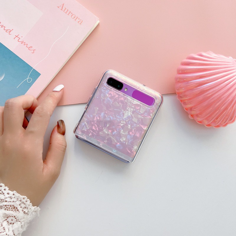 Ốp Điện Thoại Họa Tiết Vỏ Sò Cho Samsung Galaxy Z Flip 5G Flip 1 2 Flip2
