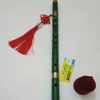 Sáo dizi màu xanh khớp nối inox cao cấp [Tặng full phụ kiện - FREE SHIP]