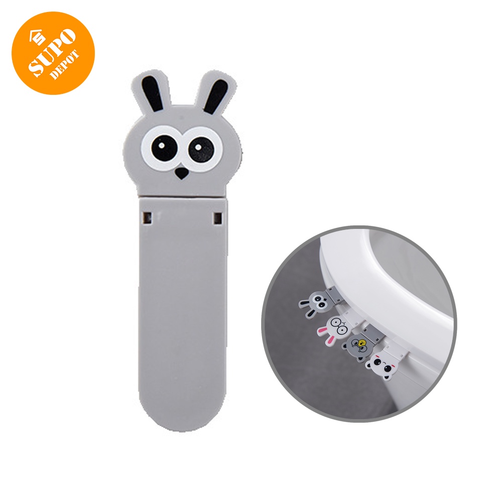 SUPO DEPOT - Tay Cầm Dán Nắp Bồn Cầu Tự Dính Họa Tiết Hoạt Hình BAZ001