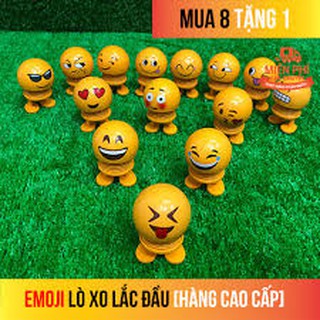 Trang Trí Xe Hơi Bộ đồ chơi Emoji Lò Xo- Đồ chơi giảm stress,thú Nhún Emoji - Emoji Lò Xo - Emoji Cười - Thú Nhún Lò Xo