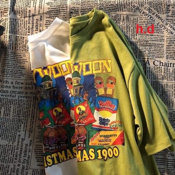 Áo thun tay lỡ - áo phông in HaLLy chất cotton-Thời trang-Phong cách trẻ
