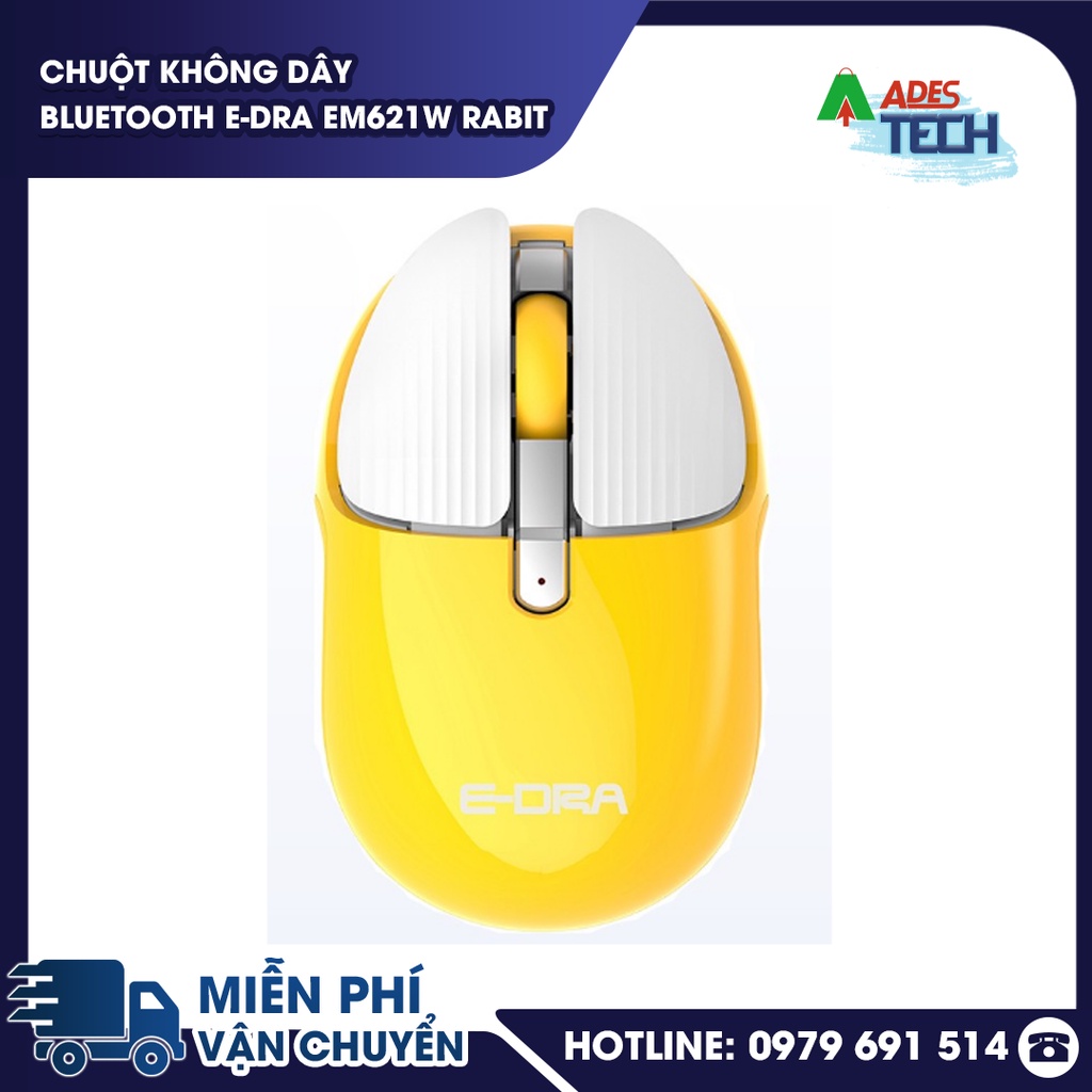 Chuột Không Dây Bluetooth EDRA EM621W Rabit  - BH Chính Hãng 24 Tháng
