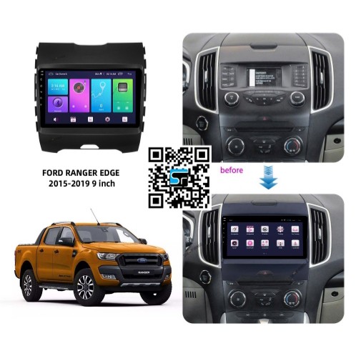 HOT MÀN HÌNH ANDROID + MẶT DƯỠNG FORD RANGER  2018-2020 +JAK CẮM ZIN CHÍNH HÃNG