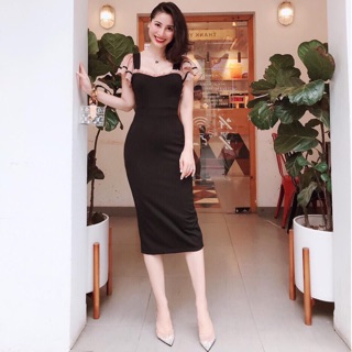 Đầm phối tay lụa