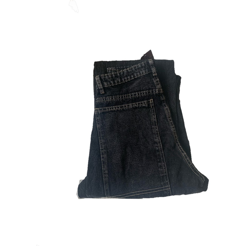 Quần Jeans Nữ Ống Rộng - Màu Xám Khói - Form Dài - Mã 06