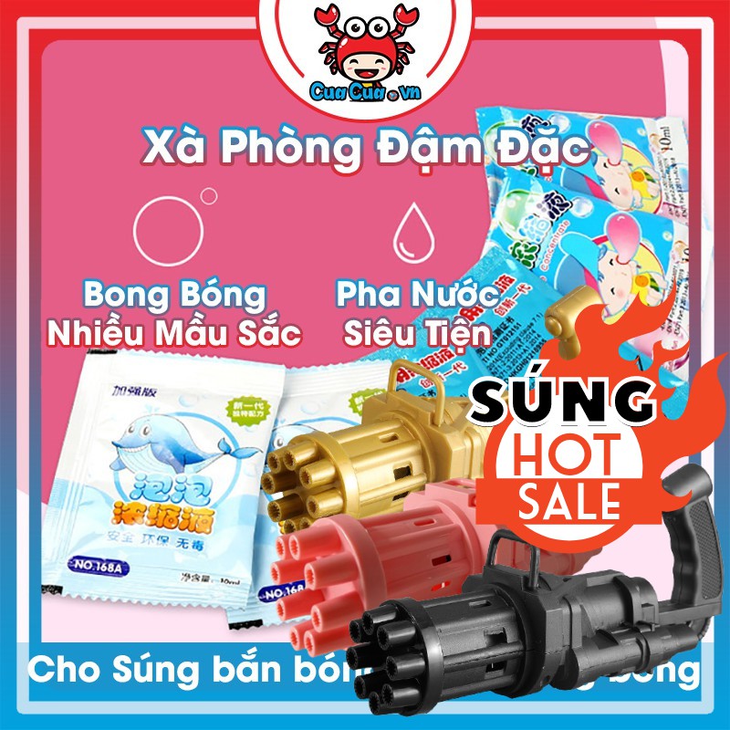 [GIÁ SỈ] Nước pha bong bóng xà phòng 💖 Túi/Gói xà phòng súng bắn bong bóng/que thổi