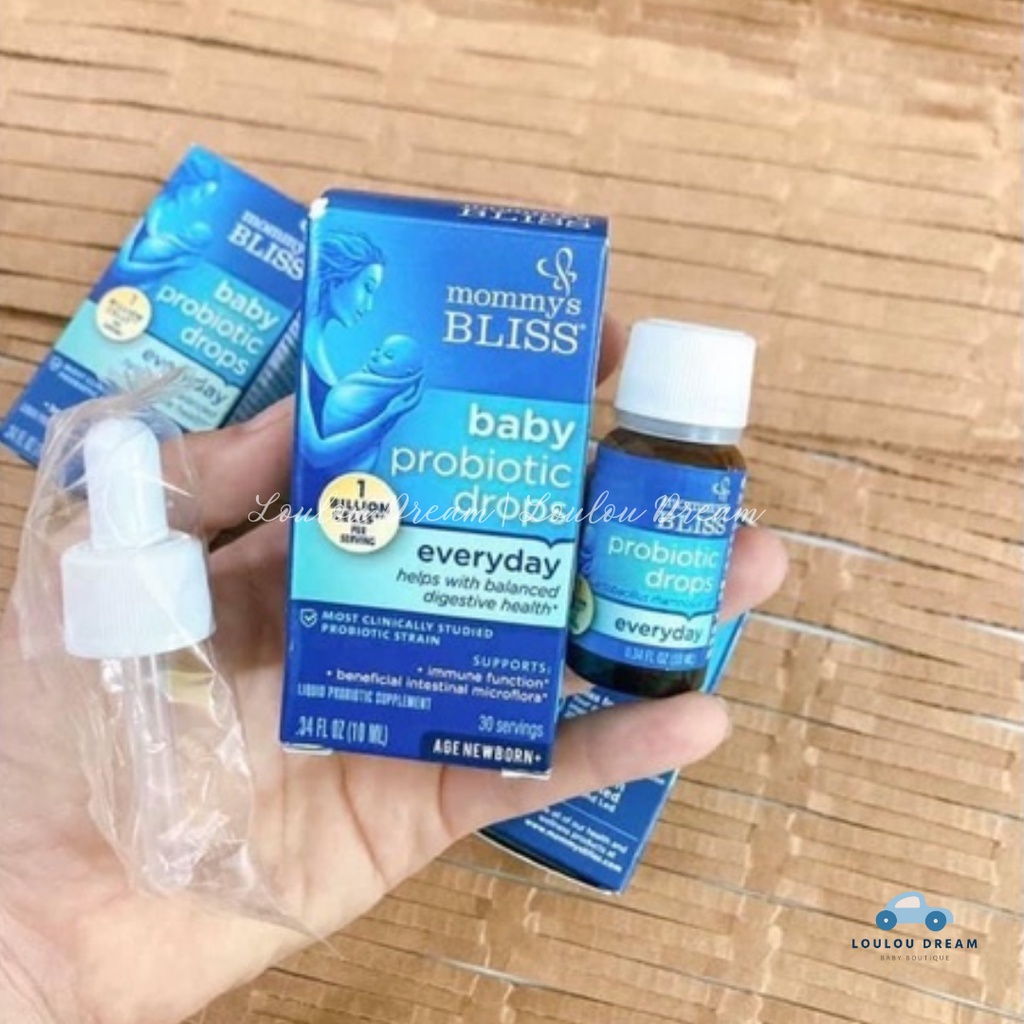 Men vi sinh lợi khuẩn Mommy Bliss hữu cơ Baby Probiotic drops 10ML