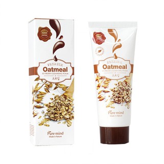 Sữa rửa mặt chiết xuất từ yến mạch - PURE MIND Oatmeal So Fresh Cleansing Foam